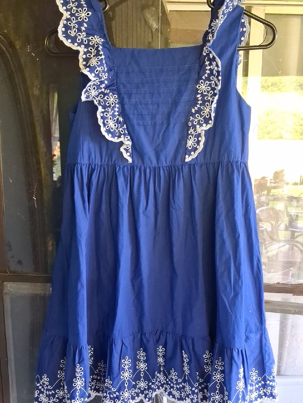 Gymboree Girls Blue Embroidered Sleeveless Sundress